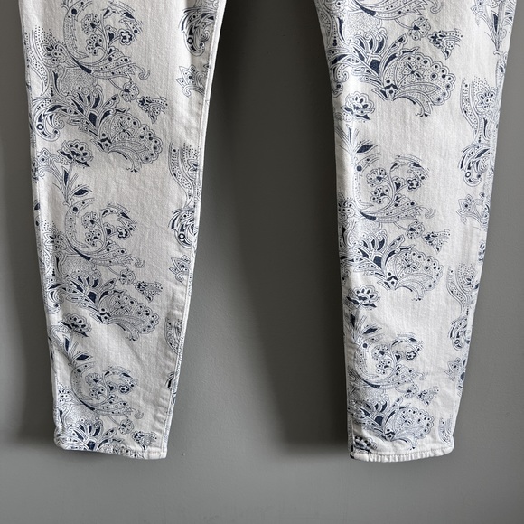 Lucky Brand Sofia Skinny Jeans Japanese Floral Print Size 12 31 - Picture 5 of 11